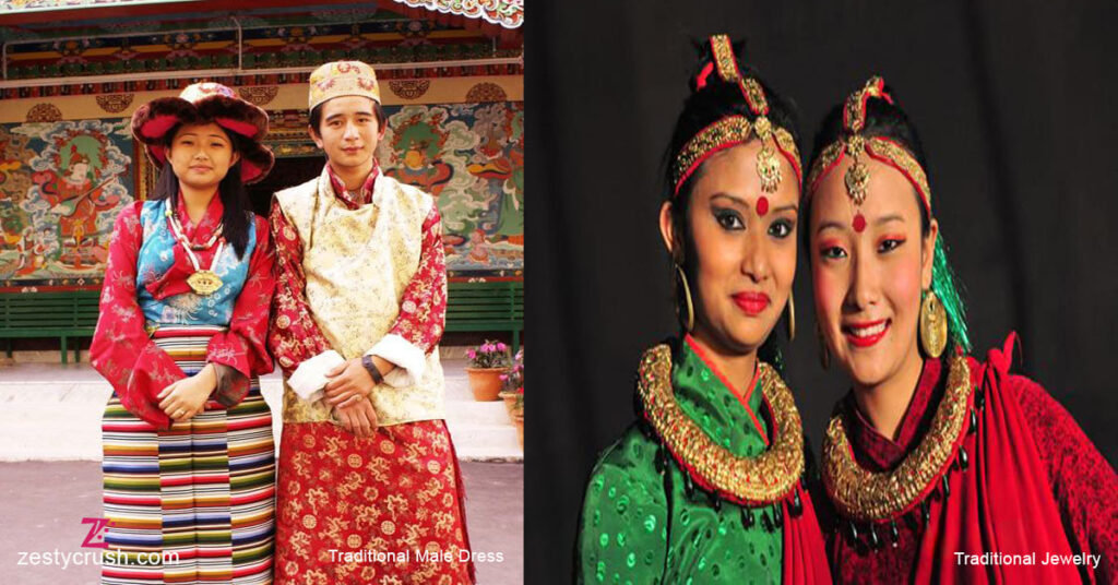 ikkim-Traditional-Dress-male-and-Sikkim-Traditional-Jewelry-Female