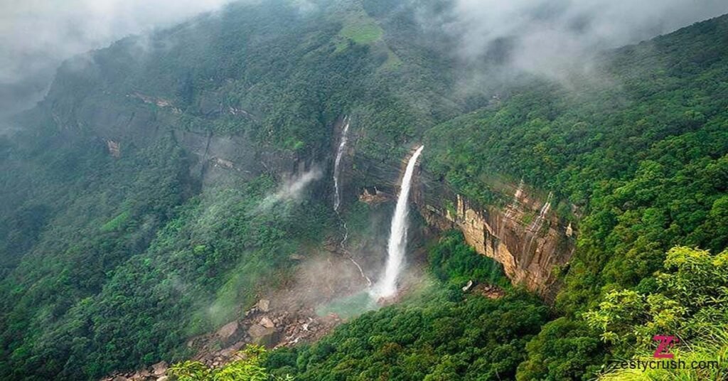 Waterfalls-in-Meghalaya-Nohkalikai-Fall