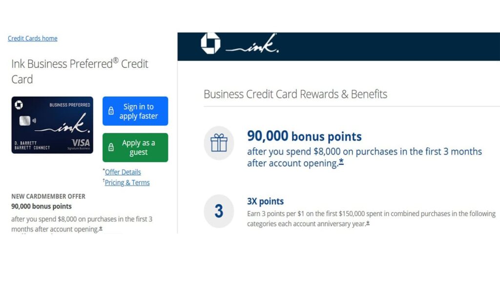 Chase Ink Business Preferred® Credit Card