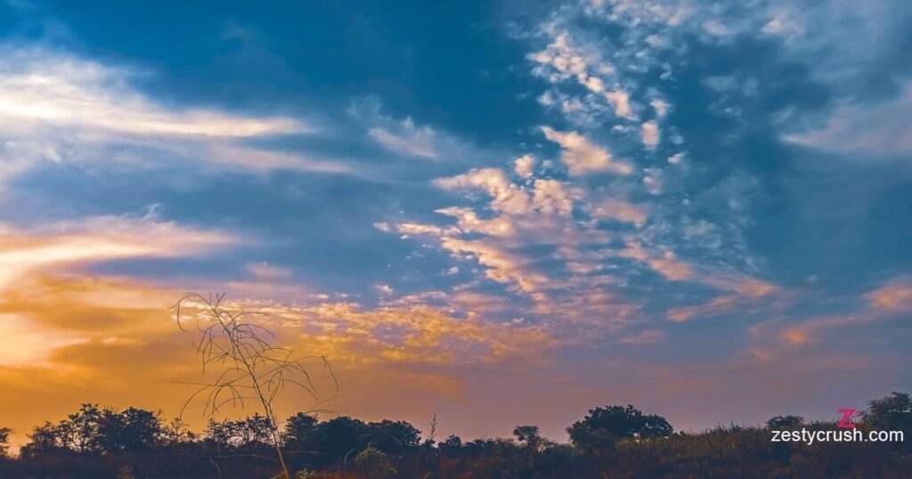 Sunset view at Thekkady