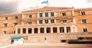 Hellenic Parliament Building in Athens, Greece