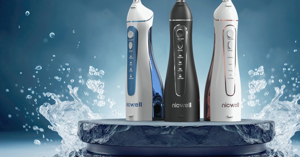 Cordless dental water flosser