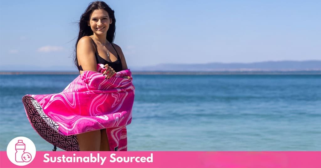 ECCOSOPHY Microfiber Beach Towel