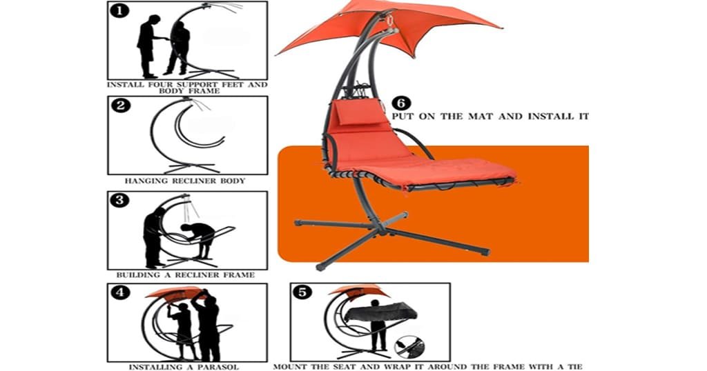 Outdoor floating lounger