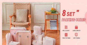 Packing cubes for travel