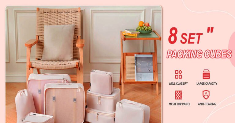 Packing cubes for travel