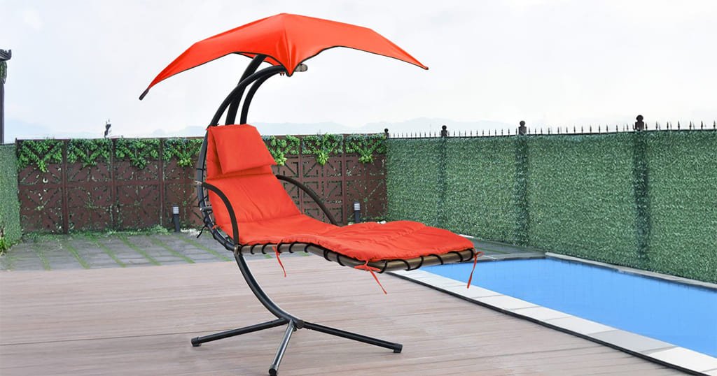 Patio swing chair with canopy
