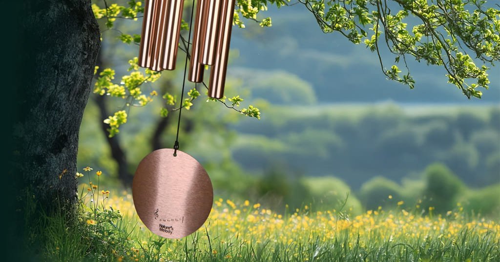 Pentatonic scale wind chimes