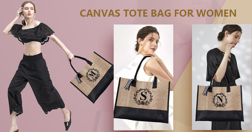 Personalized canvas tote bag