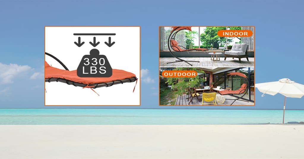 Porch lounge chair for adults