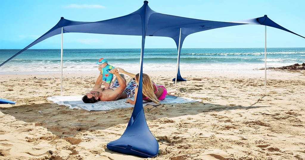 Portable beach canopy