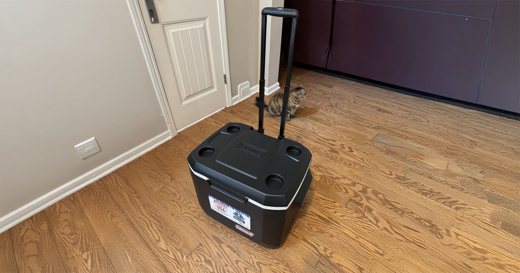 Portable rolling cooler