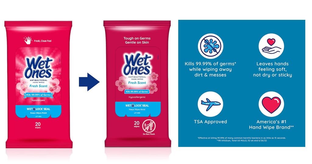 Wet Ones travel wipes