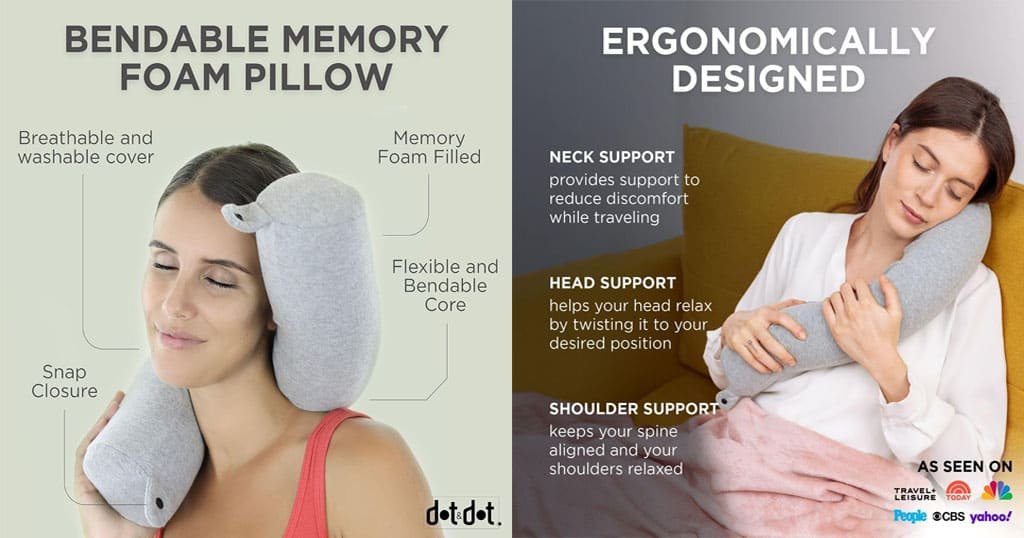 bendable travel pillow