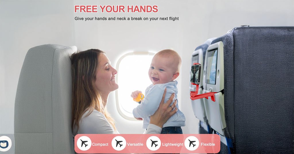 in-flight phone stand