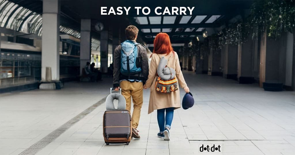 Twist Memory Foam Travel Pillow