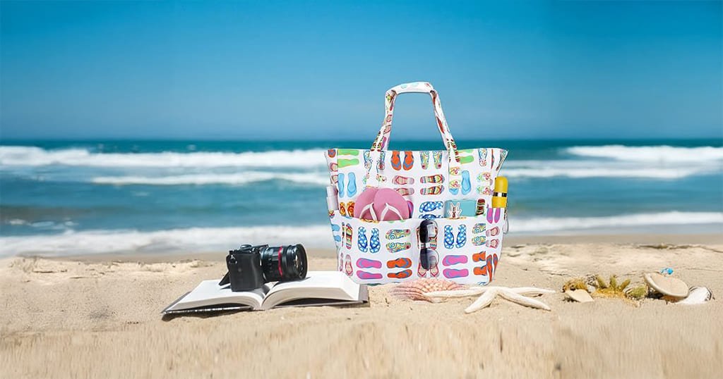 waterproof beach tote bag