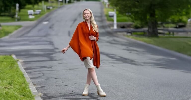 100% cashmere travel shawl