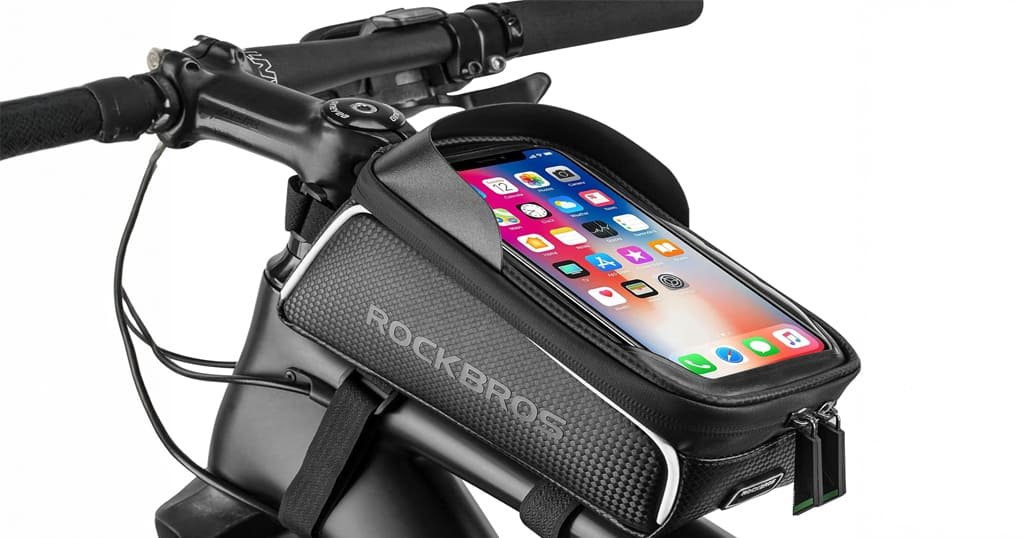 Bicycle phone mount bag