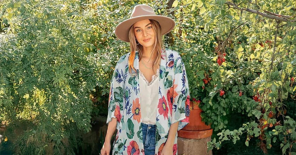 Chiffon cover-up top