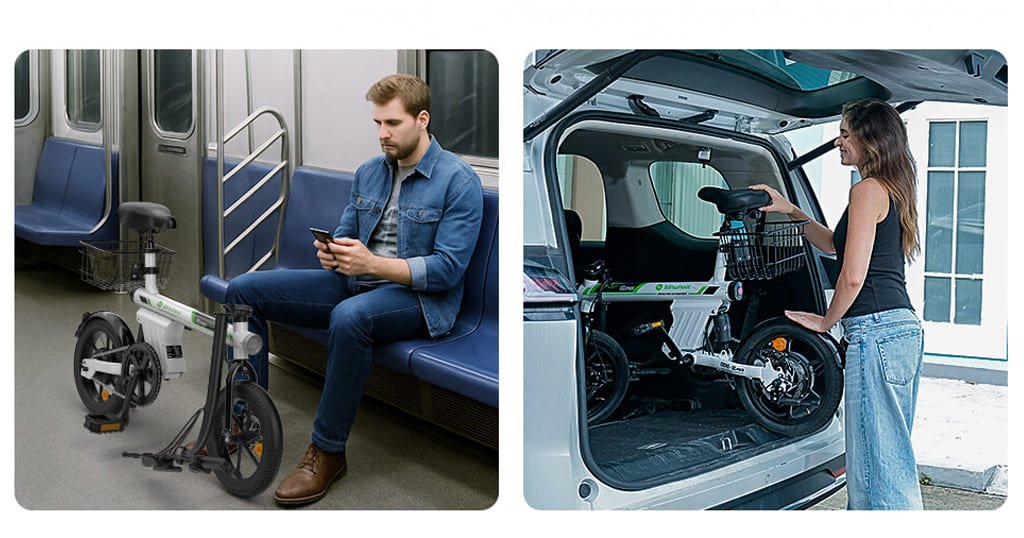 Compact e-bike for travel