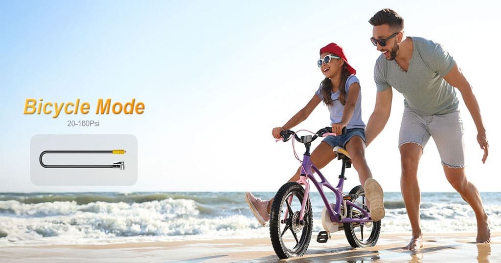 Compact inflator for bikes