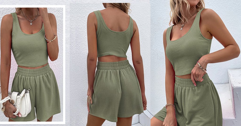 Crop top and shorts set