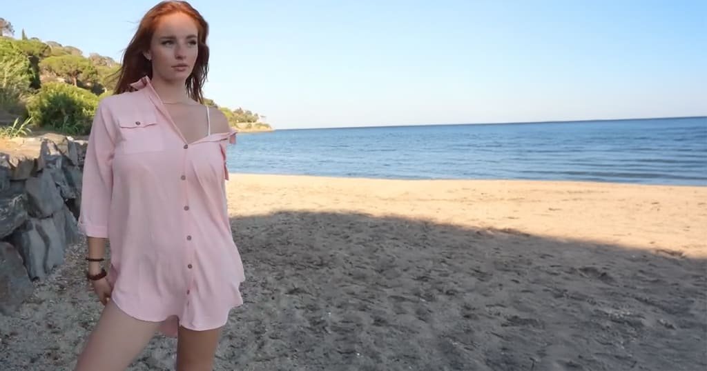 Flowy beach cover up blouse