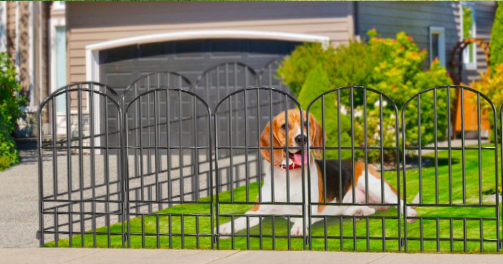 Garden fence panels for dogs