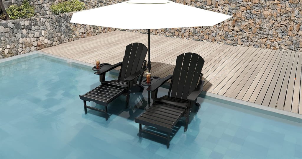 HDPE patio chair for all-weather use
