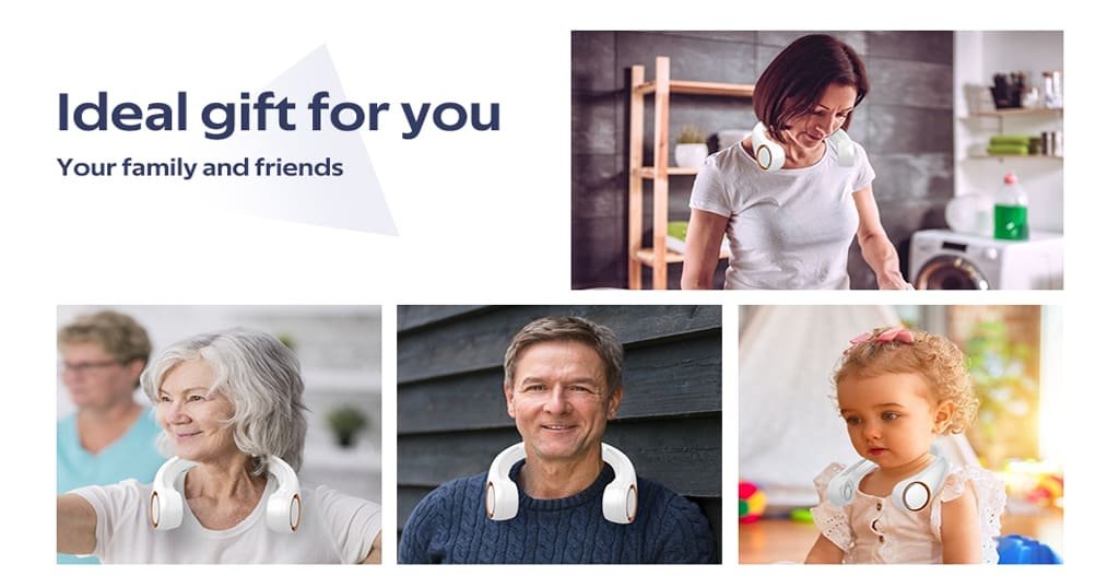 Hands-free fan for travel