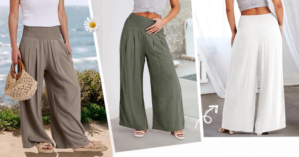 High waist summer pants