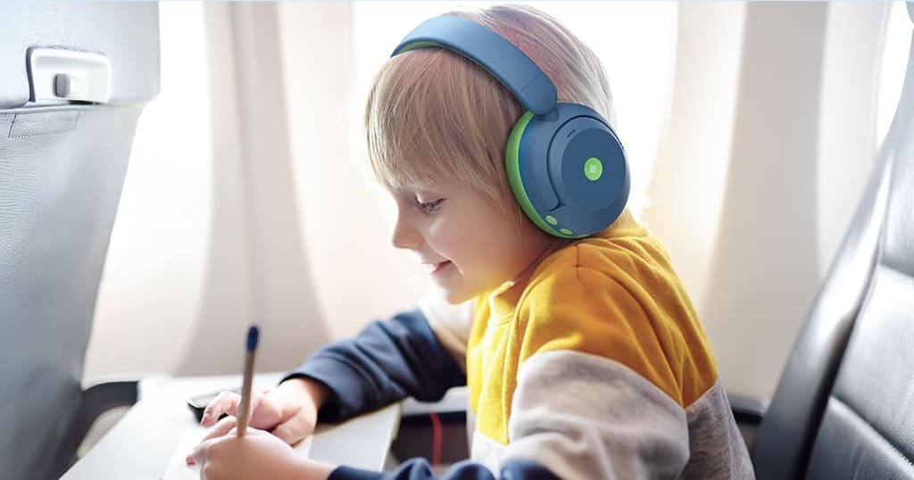 Kids headphones with mic