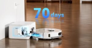 Robot vacuum and mop self emptying