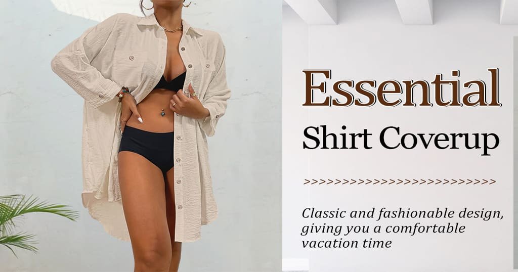 Long beach shirt for women