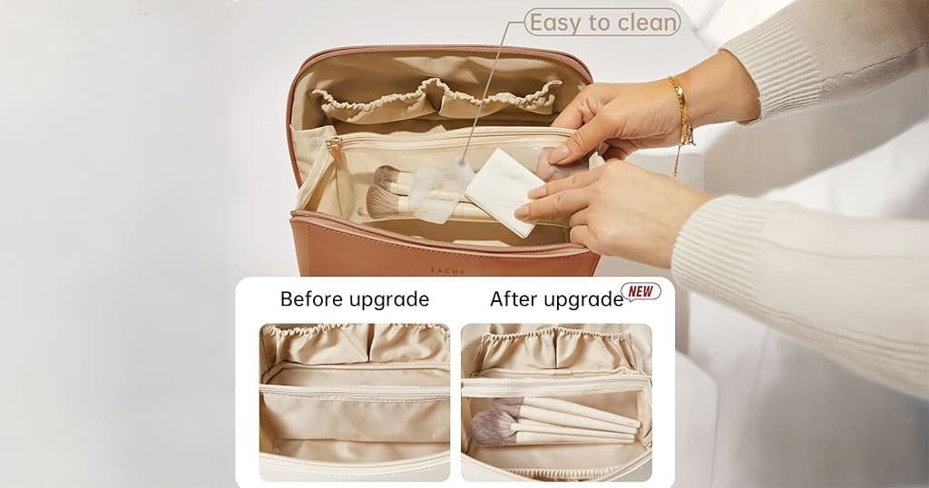 Open flat toiletry organizer