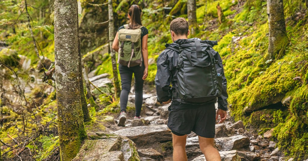 Packable hiking jacket