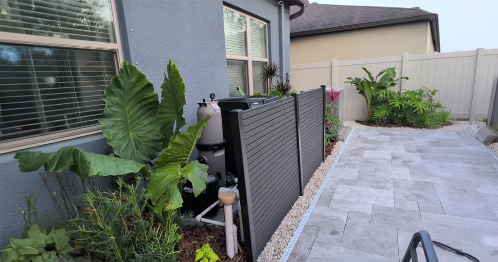 Patio privacy fence panels