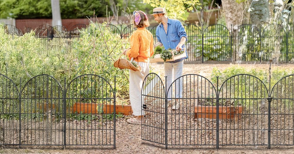 Pet-safe garden border fencing