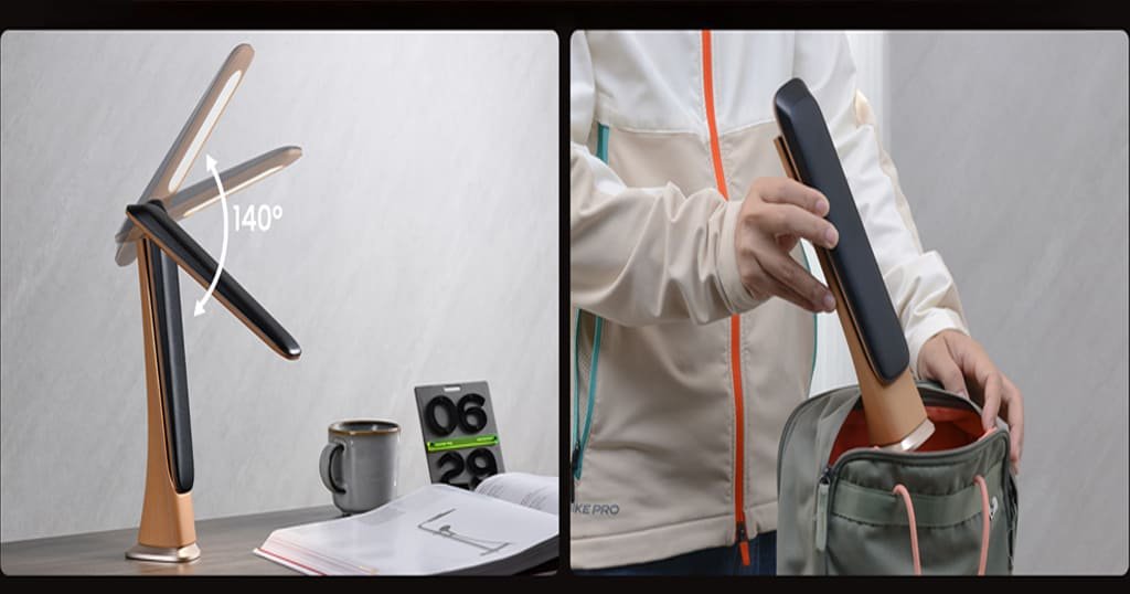 Portable LED desk lamp