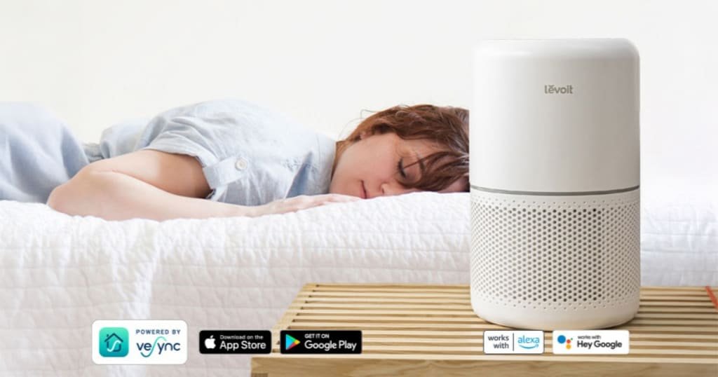 Quiet HEPA air purifier bedroom