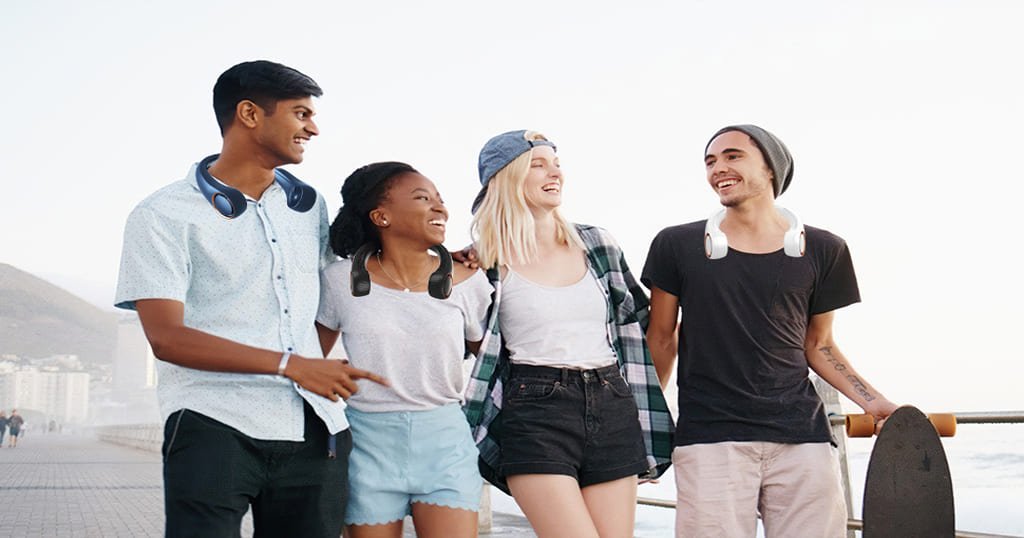 Rechargeable neck fan