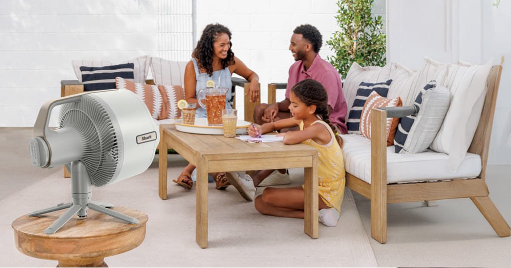 Rechargeable outdoor cooling fan