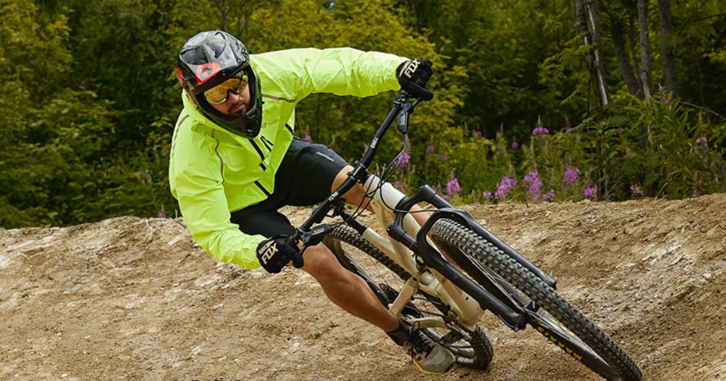 Reflective rain jacket cycling