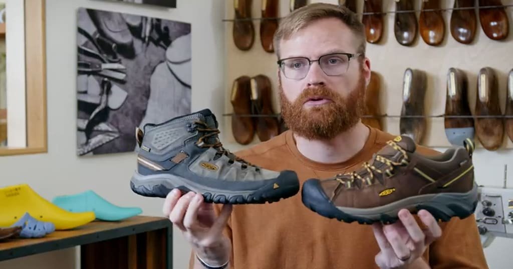 Rugged hiking boots for men