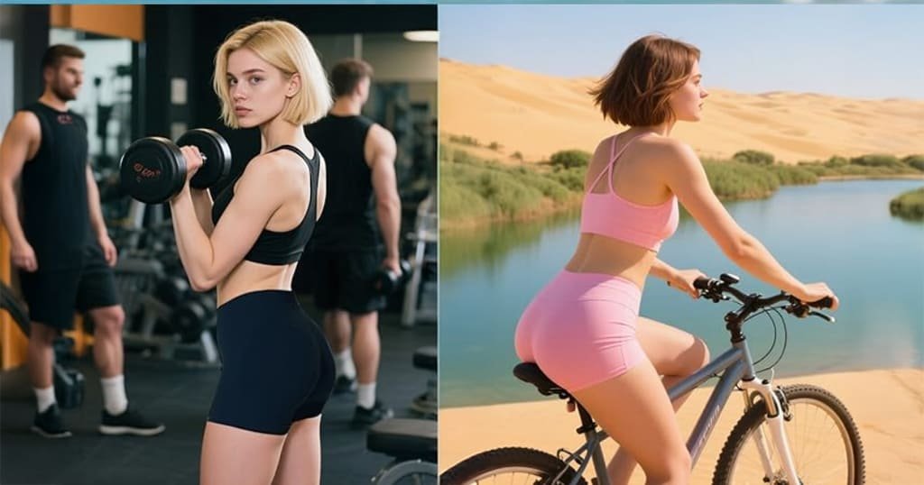 Scrunch butt biker shorts