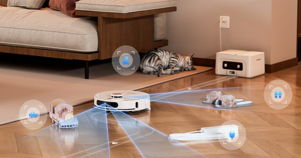 Smart mapping robot vacuum