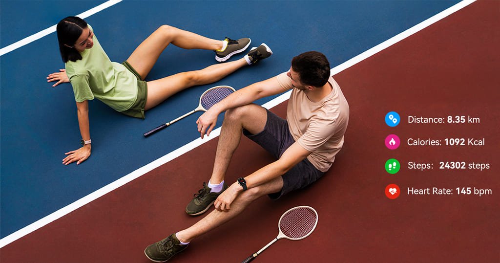 Smartwatch with heart rate and sleep tracking