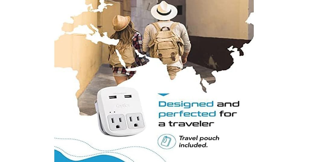Travel adapter with surge protection