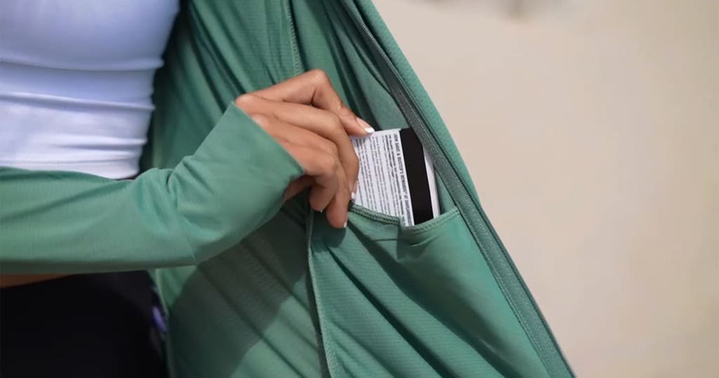 Travel-friendly sun shirt for women